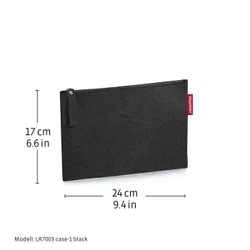 Bolsa de cosmética Reisenthel Case 1 Dots preto multicolor poliéster 240 mm x 170 mm
