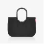 Saco de compras Reisenthel Loopshopper L preto 25L com asas de alumínio