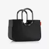 Saco de compras Reisenthel Loopshopper L preto 25L com asas de alumínio