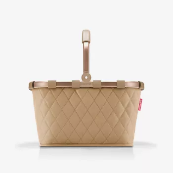 Saco de compras Reisenthel Carrybag Frame Rhombus ginger, estrutura de alumínio, 22 l (BK6046)