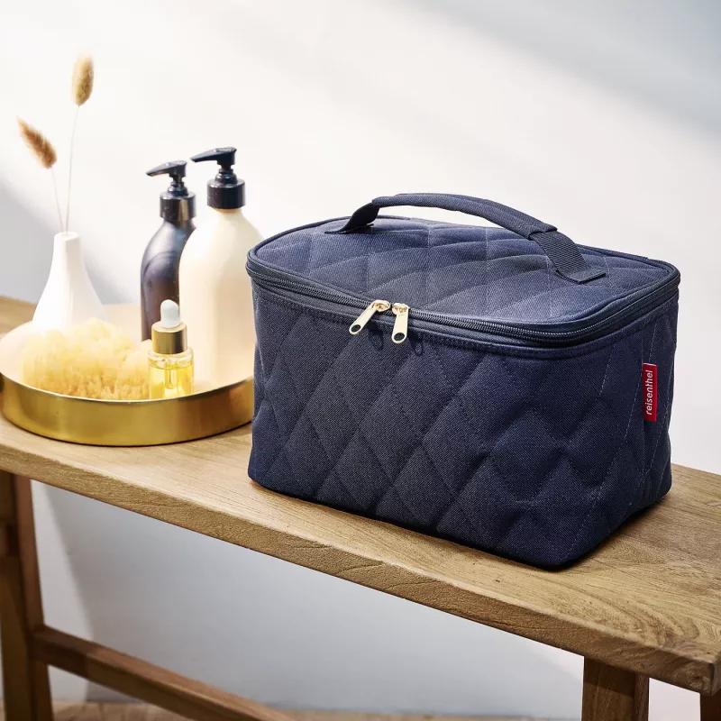 Bolsa de cosmética Reisenthel Rhombus Midnight Gold (ML4110)