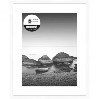 NIELSEN DESIGN Aura moldura branca 24x30 cm madeira incl. passe-partout 1122001