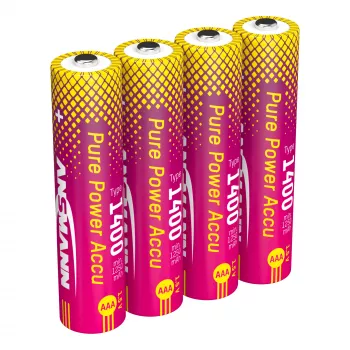 ANSMANN PurePower AAA 1400 mAh 1.5 V baterias Li-Ion, pack de 4 (1311-0034)