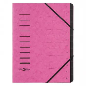 PAGNA 40059-34 A4 rosa pasta de documentos com elástico 320x245x5 mm