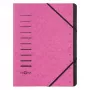 PAGNA 40059-34 A4 rosa pasta de documentos com elástico 320x245x5 mm
