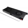 GoodConnections Unidade de ventilação digital de 19 polegadas com duas ventoinhas, termóstato e função de alarme (GC-N0163)