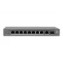 LevelOne switch PoE+ 8xGE PoE/1xGE/1xSFP 120W não gerido plástico