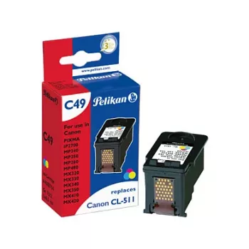 Pelikan Cartucho de tinta compatível para Canon CL-511XL tricolor (ciano, magenta, amarelo) - alta capacidade