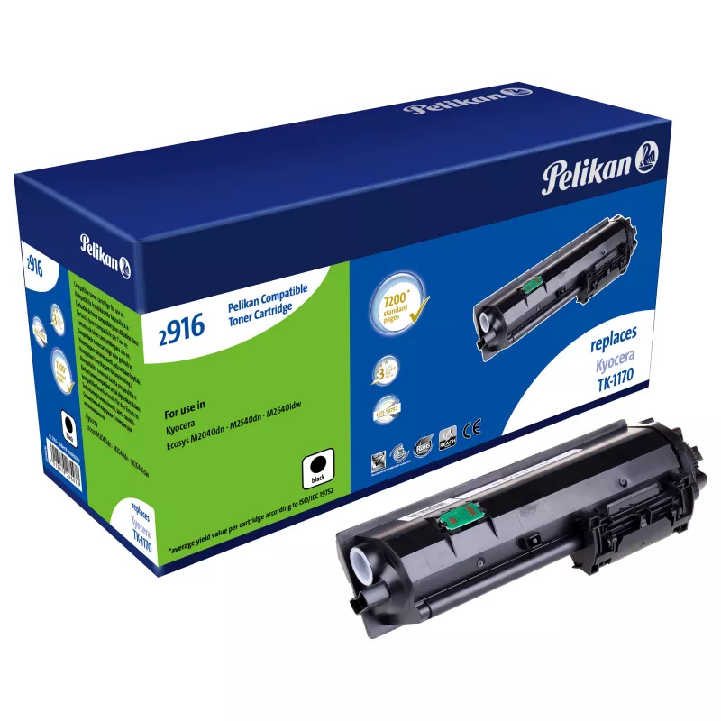 Pelikan Cartucho de toner compatível preto 7200 páginas para Kyocera TK1170