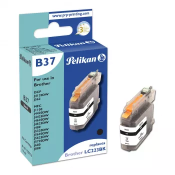 Pelikan B37 Cartucho de tinta compatível para Brother LC-223BK, Preto, 600 páginas