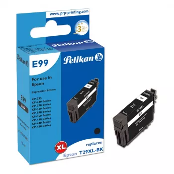 Tinta compatível Pelikan E99 preto alto rendimento (XL) para Epson 29XL - pack de 1