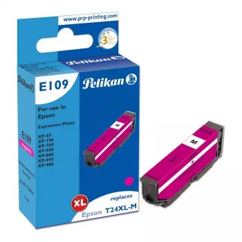 Pelikan E109 Tinte Compatível Magenta High Yield (XL) para Epson Expression Photo XP-55, XP-750, XP-760, XP-850, XP-950, XP-960 - pack de 1