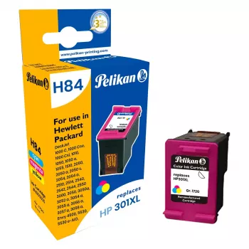 Pelikan Tinte Compatível para HP 301XL (CH564EE) - Preto, Alta Capacidade, Recondicionado