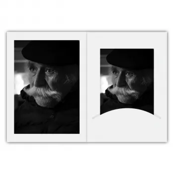 Daiber 11031 Bolsas de Fotografia de Retrato com Passepartout 13x18 cm Branco Seda pack de 100