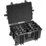B&W mala exterior tipo 6800 mala rígida com sistema de divisórias, preta