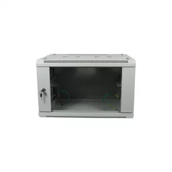 ALLNET armário de parede 19 polegadas 18U 1 peça profundidade 450mm cinzento-claro Flat Pack série SMA