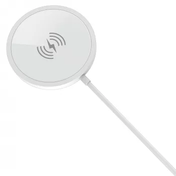 PEDEA Carregador sem fios por indução 15W - USB-C, prateado/branco