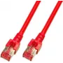 Cabo de rede RJ45 EFB Elektronik ECOLAN Cat.6 S/FTP LSZH vermelho 0,5m