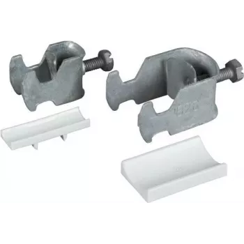 Abraçadeira em U EFB com contraplaca, para cabo Ø 38-42 mm, aço galvanizado
