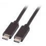 EFB Cabo USB 3.2 Gen 1 SuperSpeed, USB-C macho para USB-C macho, 3A, 5Gbps, 2m, Preto