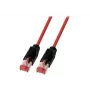 Cabo de rede RJ45 EFB-Elektronik Cat.6A S/FTP PUR Draka UC900 TM21 vermelho 20m
