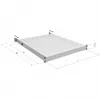 Prateleira fixa EFB Electronics 19 polegadas 1U, profundidade de montagem 750-850 mm, capacidade de carga 120 kg, profundidade do armário 1000 mm, RAL 7035 cinzento claro