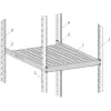 Prateleira fixa EFB Electronics 19 polegadas 1U, profundidade de montagem 750-850 mm, capacidade de carga 120 kg, profundidade do armário 1000 mm, RAL 7035 cinzento claro