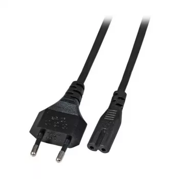 Cabo de alimentação Euro-C7 EFB Elektronik 180° preto 1 m 2 x 0,75 mm² EK502.1V2