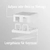 Tomada Keystone EFB Electronics, 2 portas, saliente, branco puro, caixa vazia