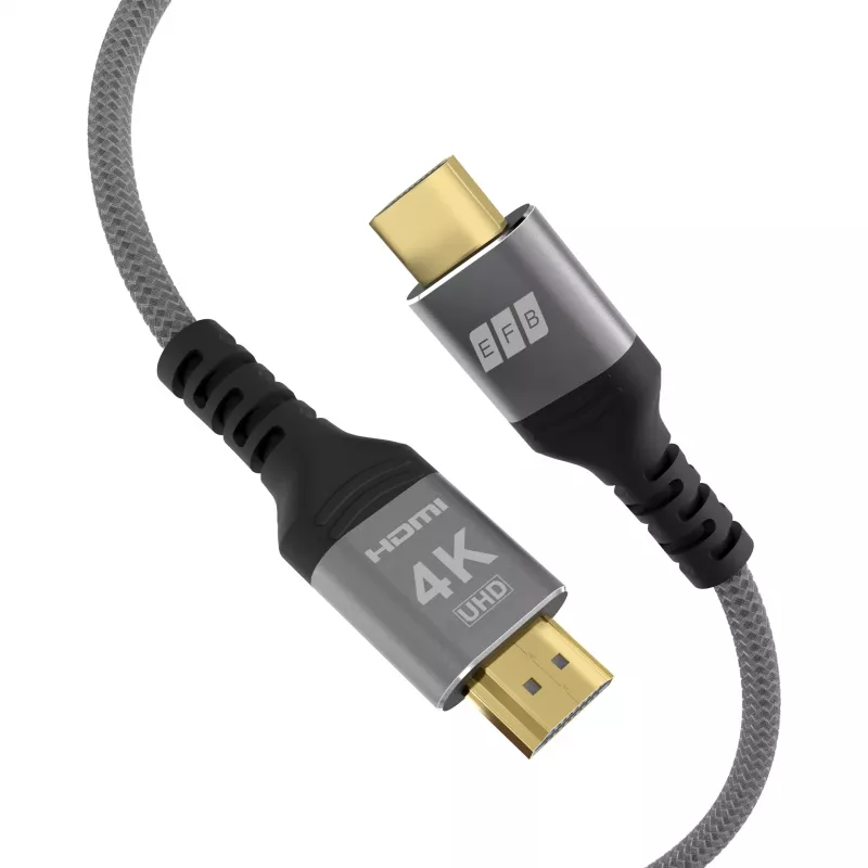 Cabo HDMI 2.0 High-Speed EFB com Ethernet 10m cinzento 4K60Hz 18Gbit/s