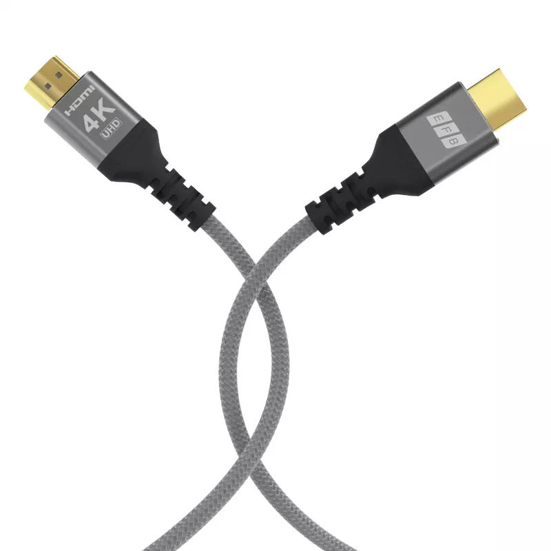 Cabo HDMI 2.0 High-Speed EFB com Ethernet 10m cinzento 4K60Hz 18Gbit/s