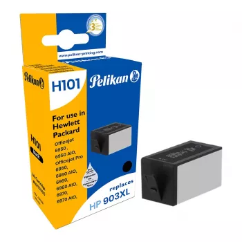 Cartucho Pelikan H101 T6M15AE HP903XL preto recondicionado