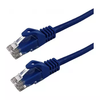 Cabo de rede Grafenthal Cat6a U/UTP CU LSZH 0,25 m azul