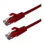 Cabo de rede Grafenthal Cat6a U/UTP CU LSZH 0,25 m vermelho