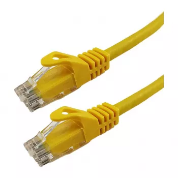 Cabo de rede Grafenthal Cat6a U/UTP CU LSZH 0,25 m amarelo
