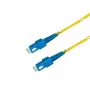 Cabo de rede de fibra ótica GRAFENTHAL OS2 monomodo LC/UPC para LC/UPC duplex 1m amarelo