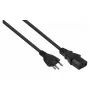 Cabo de alimentação suíço Kabelmeister Type J SEV 1011 para IEC C13 preto 1,8m