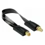 Passagem de janela coaxial HF Kabelmeister, ficha SMA para conector fêmea SMA, preto, 0,2 m