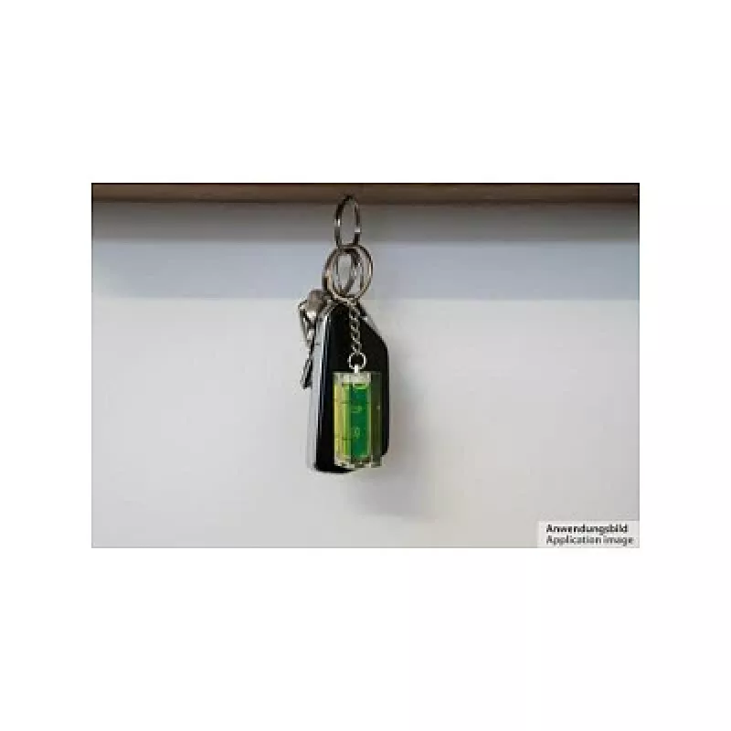 Nível de bolha mini Kabelmeister com porta-chaves - preto