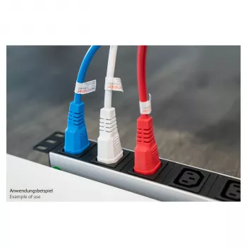Cabo de extensão IEC Kabelmeister C14 para C13, azul, 1,8 m, 0,75 mm²
