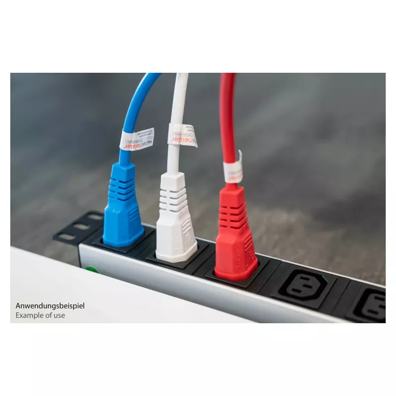 Cabo de extensão IEC C14 para C13 KABELMEISTER, azul, 1,0 m, 1,00 mm², 10 A, 250 V