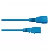 Cabo de extensão IEC C14 para C13 KABELMEISTER, azul, 1,0 m, 1,00 mm², 10 A, 250 V