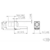 METZ CONNECT módulo coaxial conector macho IEC / conector fêmea F 130898-03-I