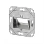 METZ CONNECT tomada de parede encastrável Keystone UP0 2 portas sem equipamento branco puro
