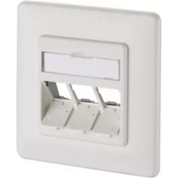METZ CONNECT 130B20D31002KE tomada de dados encastrável Keystone 3 portas vazia branco puro