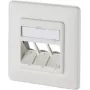 METZ CONNECT 130B20D31002KE tomada de dados encastrável Keystone 3 portas vazia branco puro