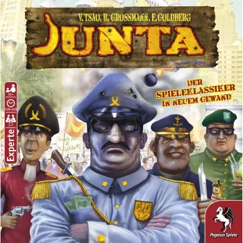 Pegasus Spiele Junta Jogo de Tabuleiro - Estratégia, Blefe, Negociação - a partir de 16 anos - 4-7 jogadores - 120-240 min