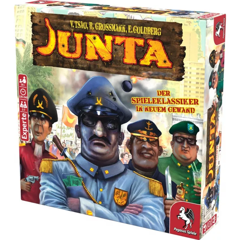Pegasus Spiele Junta Jogo de Tabuleiro - Estratégia, Blefe, Negociação - a partir de 16 anos - 4-7 jogadores - 120-240 min