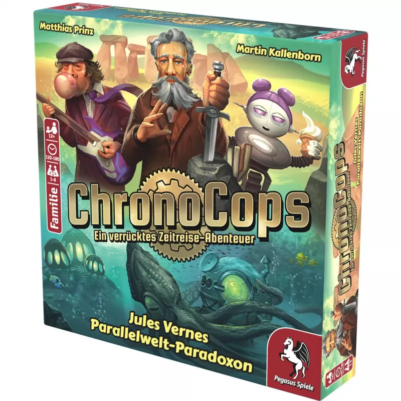 Pegasus Spiele ChronoCops - Paradoxo do Mundo Paralelo de Júlio Verne