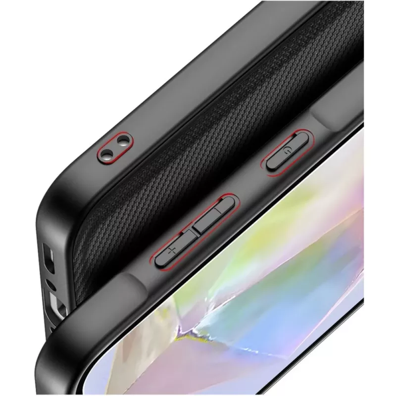 Nevox StyleShell NYLO Capa Protetora para Samsung Galaxy A37 5G, Preto (2604)